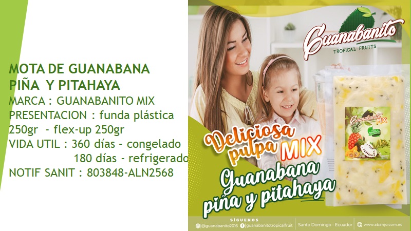 Motas de guanábana Guanabanito